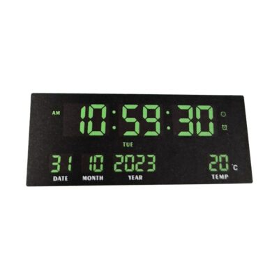 676173-1-2 Ηλεκτρονικό ψηφιακό ρολόι LED - JH-3615 - 676173 - Green