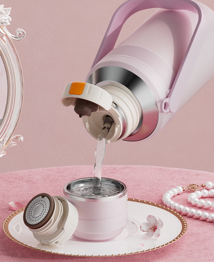 Φορητό παγούρι-θερμός - 1200ml - 696482 - White