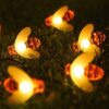 Ηλιακή γιρλάντα φωτισμού LED - Μέλισσα - 5m+1m - 20D - 152806 - Warm White