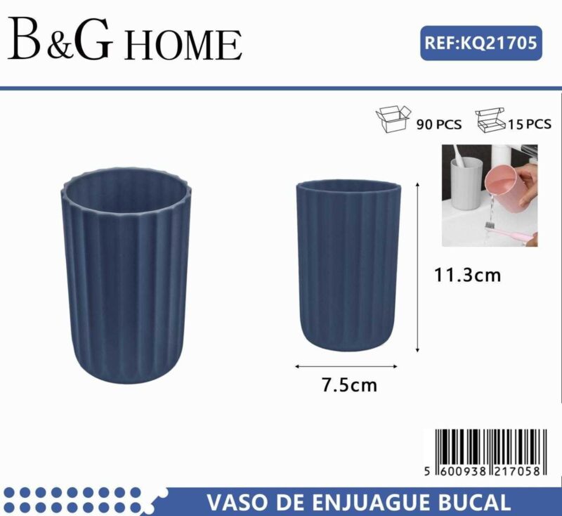 Θήκες οδοντόβουρτσας πλαστικές σε σετ 5Χ - Blue - 21705