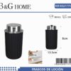 Θήκες κρεμοσάπουνου Dispenser πλαστικές - Σετ 5pcs - Black - 21775