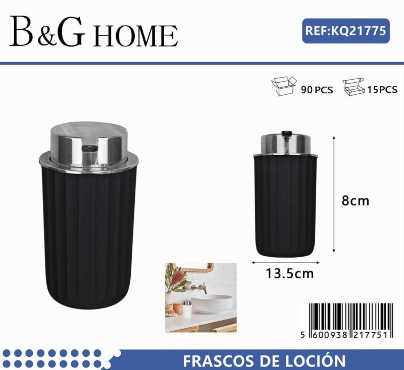 Θήκες κρεμοσάπουνου Dispenser πλαστικές - Σετ 5pcs - Black - 21775