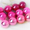 Σετ Χριστουγεννιάτικες μπάλες - 8cm - 12pcs - 326048 - Pink