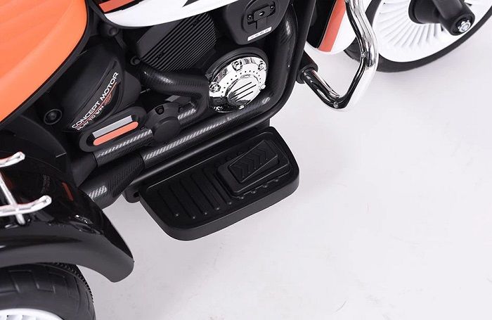 Παιδικό ηλεκτροκίνητο τρίκυκλο scooter με φάρο - BJQ-6388 - 701114 - White/Orange