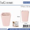 Θήκες οδοντόβουρτσας πλαστικές σε σετ 5Χ - Light Pink - 21638