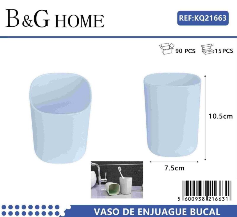 Θήκες οδοντόβουρτσας πλαστικές σε σετ 5Χ - Light Blue - 21663