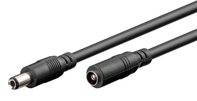 71401 GOOBAY καλώδιο προέκτασης τροφοδοσίας 71401, 5.5x2.5mm, 3m, μαύρο