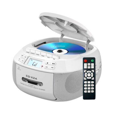 718129-1 Φορητό ραδιόφωνο Κασετόφωνο & CD Player - X2A - 718129 - White