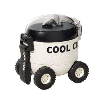 722399-3 Παιδικό παγούρι πλαστικό - Αυτοκινητάκι - 600ml - 722399 - White