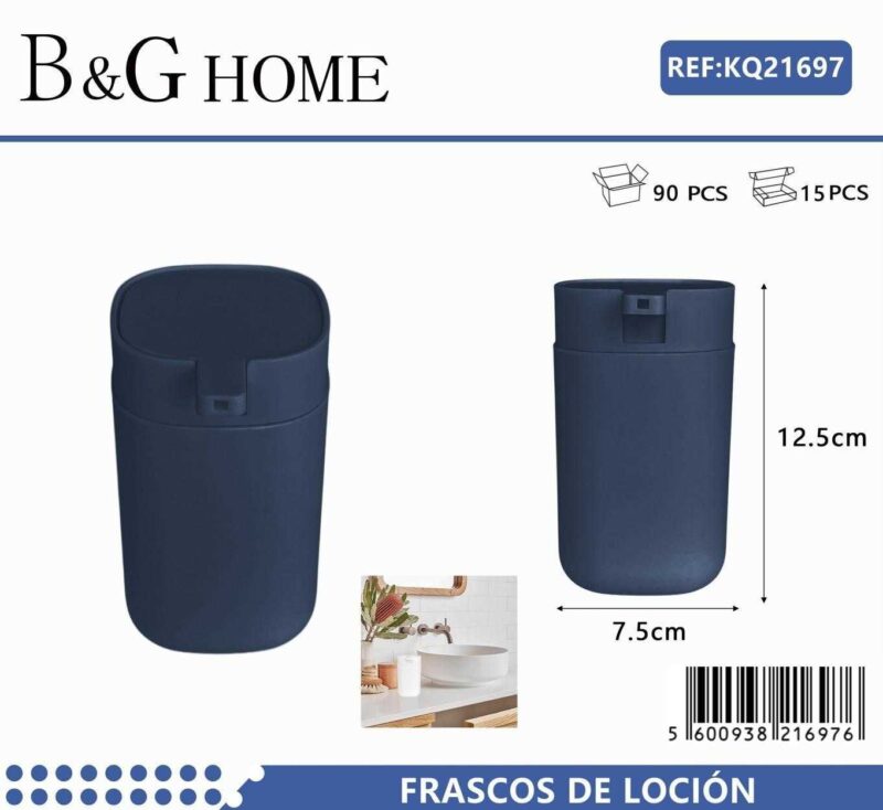 Θήκες κρεμοσάπουνου Dispenser πλαστικές - Σετ 5pcs - Blue - 21697