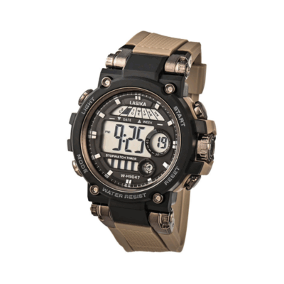 790479_br1 Ψηφιακό ρολόι χειρός - LS9047 - Lasika - 817322 - Beige