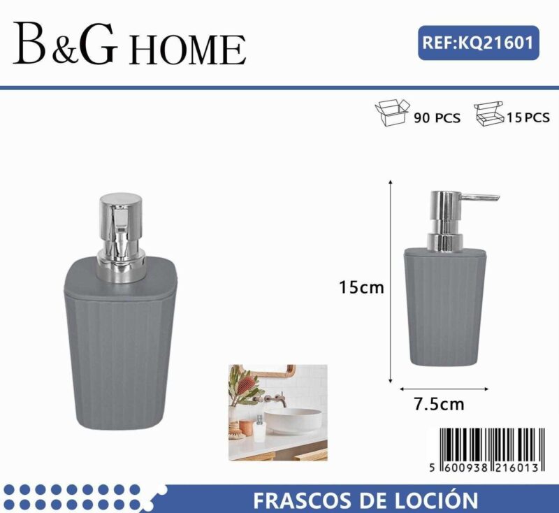 Θήκες κρεμοσάπουνου Dispenser πλαστικές - Σετ 5pcs - Grey - 21601