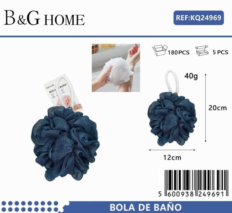 Σφουγγάρια μπάνιου δίχτυ σε σετ 6Χ - Blue - 24969