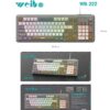 Ενσύρματο πληκτρολόγιο Η/Υ - LED RGB - WB-222 - Weibo - 658335