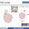 Σφουγγάρια μπάνιου δίχτυ σε σετ 5Χ - Light Pink - 24965