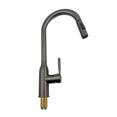Μπαταρία βρύσης κουζίνας με επεκτεινόμενη κεφαλή - Grey - 802325