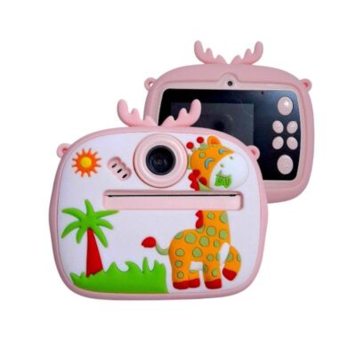 812754-2-1 Παιδική Instant φωτογραφική μηχανή με εκτυπωτή - AM300-1 - 812754 - Pink