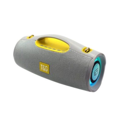 813553-1 Ασύρματο ηχείο Bluetooth - TG-437 - LED RGB - 813553 - Grey