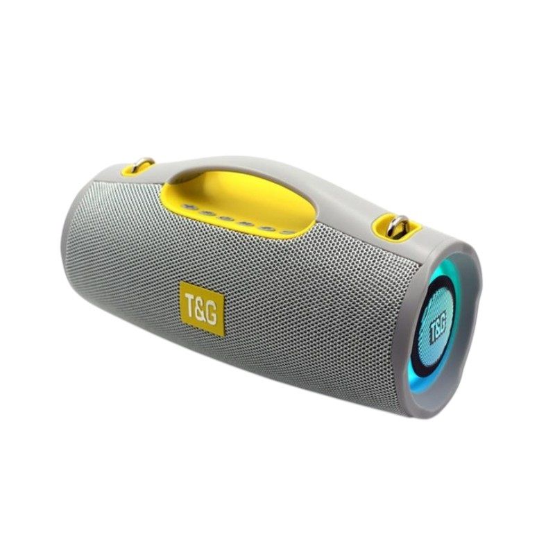 Ασύρματο ηχείο Bluetooth - TG-437 - LED RGB - 813553 - Grey