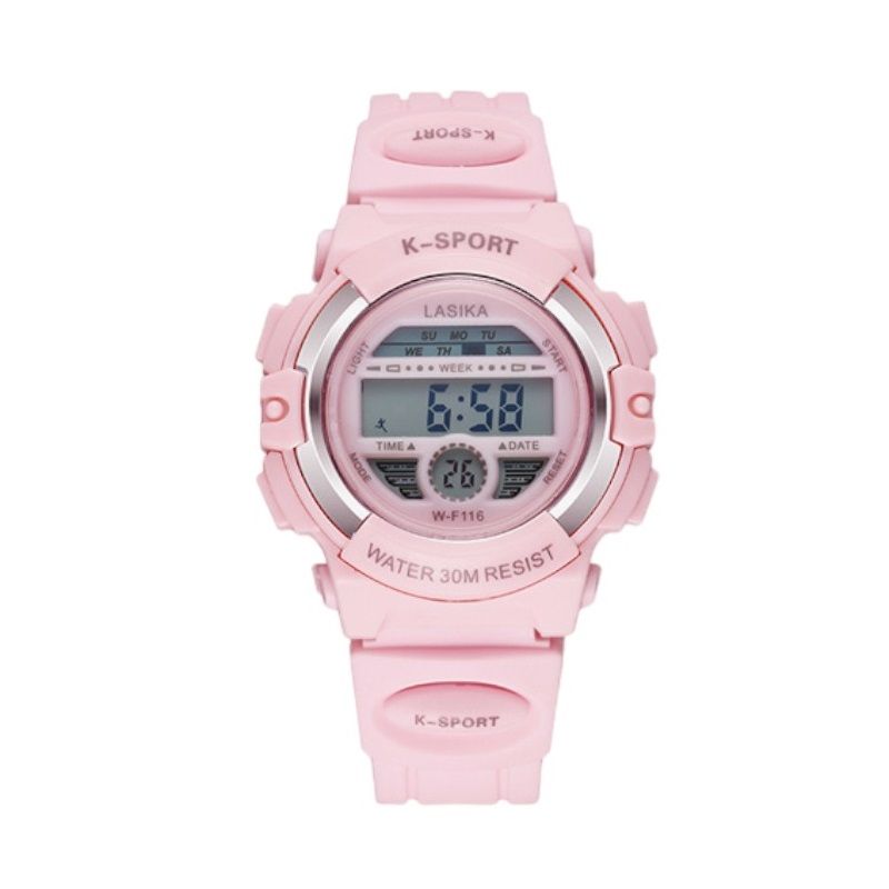 Ψηφιακό ρολόι χειρός - LS116 - Lasika - 817407 - Pink