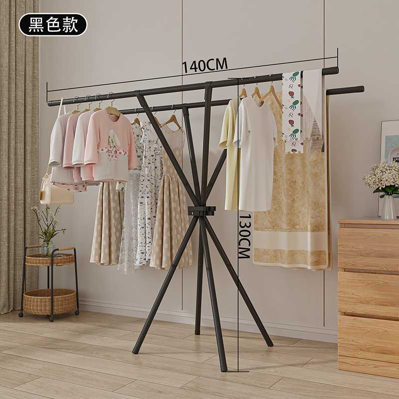 Κρεμάστρα δαπέδου & απλώστρα ρούχων - YH9912A - 114296 - Black