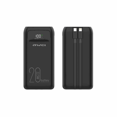 888568 Powerbank - P169K - 20.000mah - AWEI - 002455 - Black