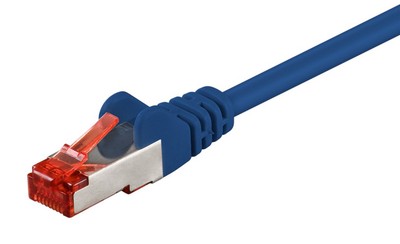 92452 GOOBAY καλώδιο δικτύου 92452, CAT 6 S/FTP, copper, 250MHz, 0.15m, μπλε