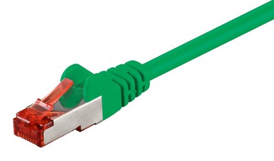 92454 GOOBAY καλώδιο δικτύου 92454, CAT 6 S/FTP, copper, 250MHz, 0.15m, πράσινο