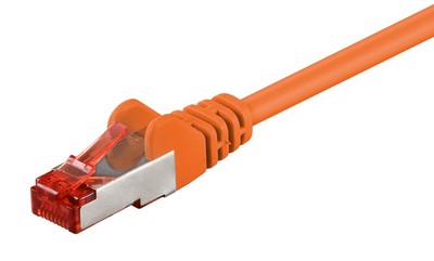 92457 GOOBAY καλώδιο δικτύου 92457, CAT 6 S/FTP, copper, 250MHz, 0.15m, πορτοκαλί