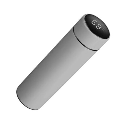 954101-1 Φορητό παγούρι-θερμός με ψηφιακό θερμόμετρο - 500ml - 954101 - Grey