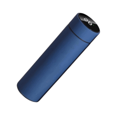 954101-3 Φορητό παγούρι-θερμός με ψηφιακό θερμόμετρο - 500ml - 954101 - Blue