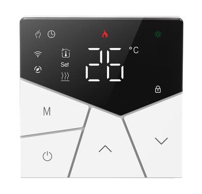 BHT-15GCLW-BK Smart θερμοστάτης αερίου BHT-15GCLW, WiFi, χωνευτός, μαύρος