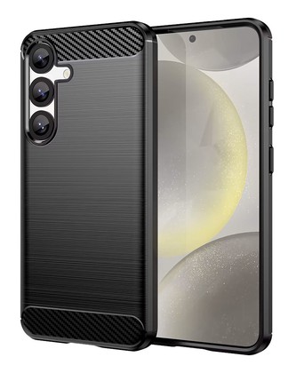 MOB-2008 POWERTECH Θήκη Carbon MOB-2008 για Samsung S25, μαύρη