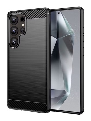 MOB-2010 POWERTECH Θήκη Carbon MOB-2010 για Samsung S25 Ultra, μαύρη