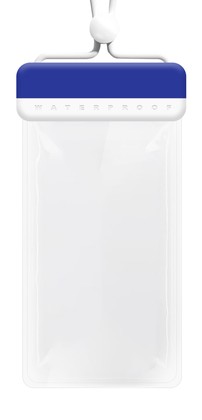 MOB-2013 POWERTECH αδιάβροχη θήκη smartphone MOB-2013, IPX8, μπλε-λευκή