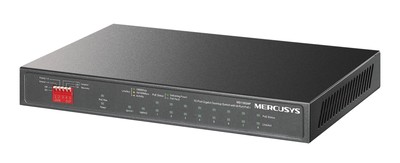 MS110GMP MERCUSYS Desktop Switch MS110GMP, 8x 10/100/1000Mbps PoE+, 2x Gigabit, Ver. 1.0
