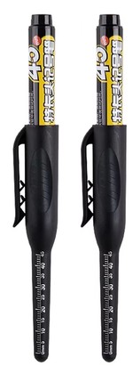 TOOL-0098 Ανεξίτηλος μαρκαδόρος σημαδέματος TOOL-0098 με μακριά μύτη, 45mm, μαύρος, 2τμχ