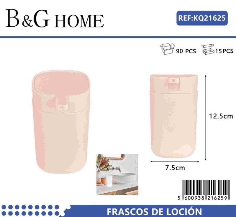 Θήκες κρεμοσάπουνου Dispenser πλαστικές - Σετ 5pcs - Light Pink - 21625