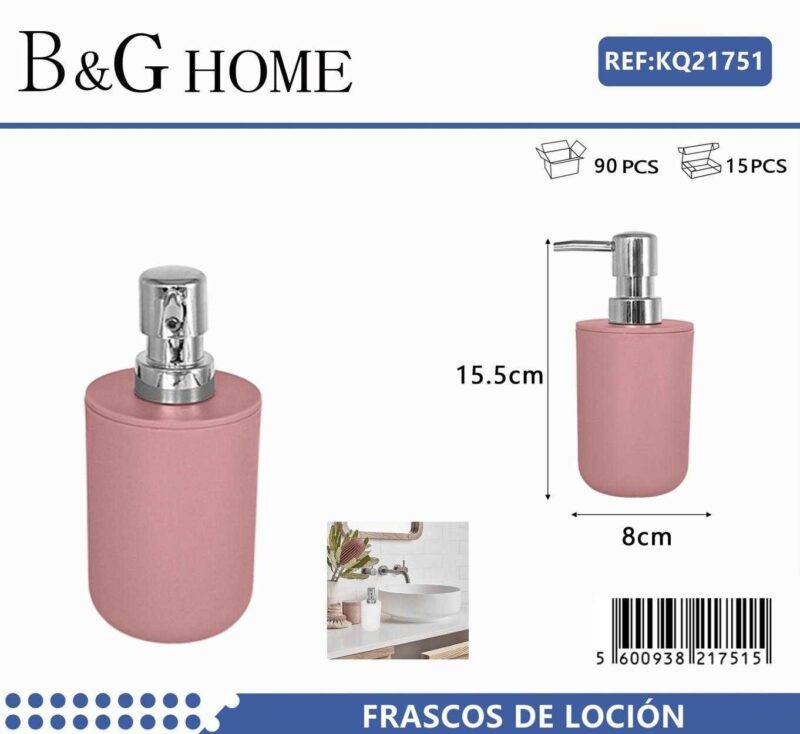 Θήκες κρεμοσάπουνου Dispenser πλαστικές - Σετ 5pcs - Pink - 21751