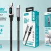 Καλώδιο φόρτισης & data με ψηφιακή οθόνη - USB Type-C σε Type-C - Super Fast Charge - X163 - 65W - 901639