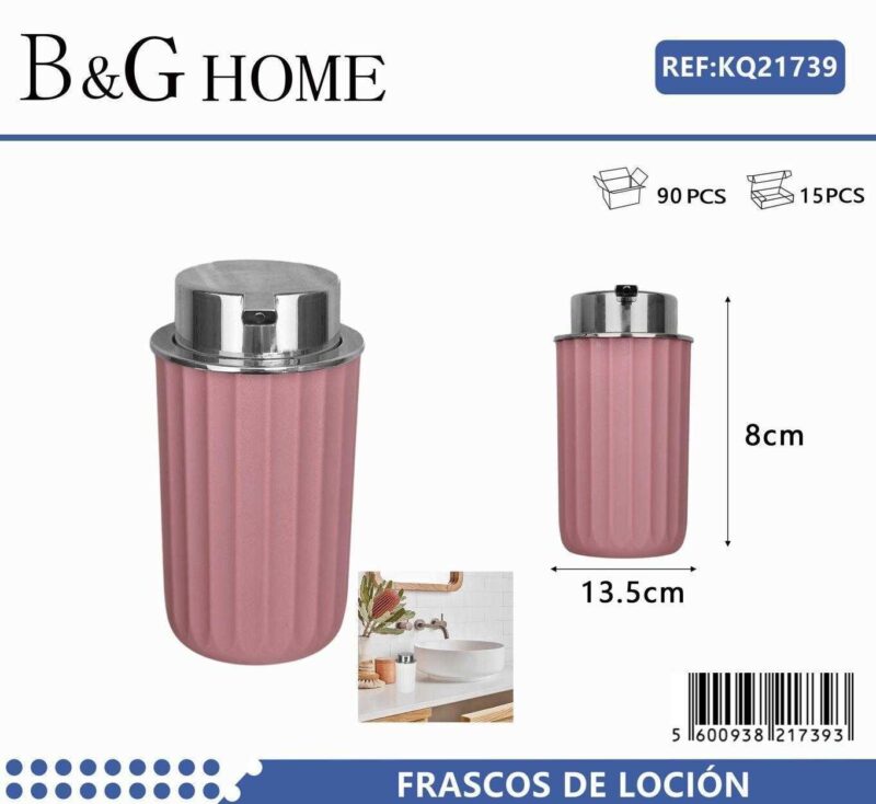 Θήκες κρεμοσάπουνου Dispenser πλαστικές - Σετ 5pcs - Pink - 21739