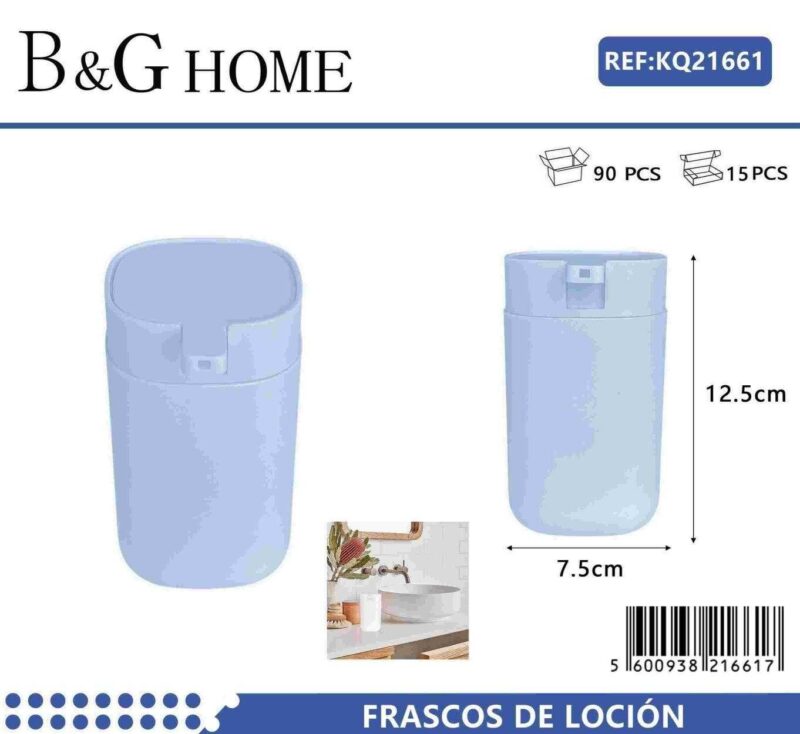 Θήκες κρεμοσάπουνου Dispenser πλαστικές - Σετ 5pcs - Light Blue - 21661