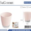 Θήκες οδοντόβουρτσας πλαστικές σε σετ 5Χ - Light Pink - 21657