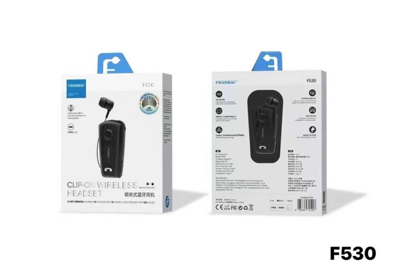 Ασύρματο ακουστικό Bluetooth - F530 - Fineblue - 701427 - Black