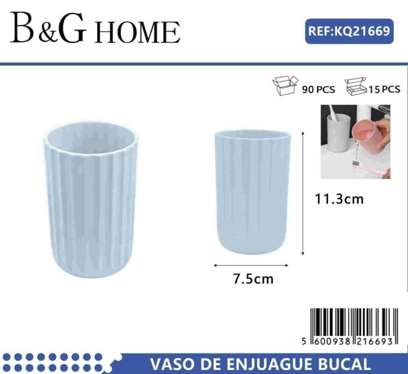 Θήκες οδοντόβουρτσας πλαστικές σε σετ 5Χ - Light Blue - 21669