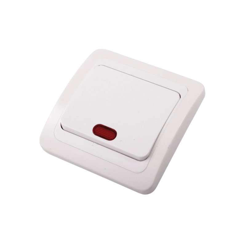 Songrui Διακόπτης λευκός με Λαμπάκι– Wall switch